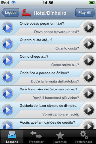 iSayHello Portuguese (Brazil) - Italian screenshot 2
