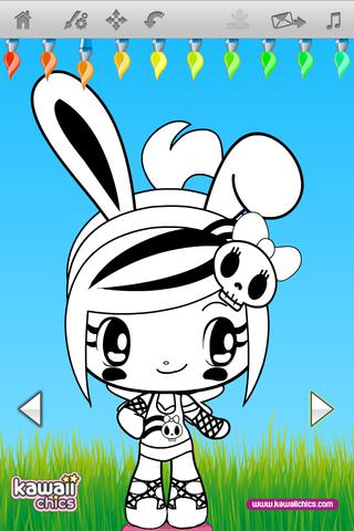 【免費遊戲App】Color Kawaii Chics-APP點子