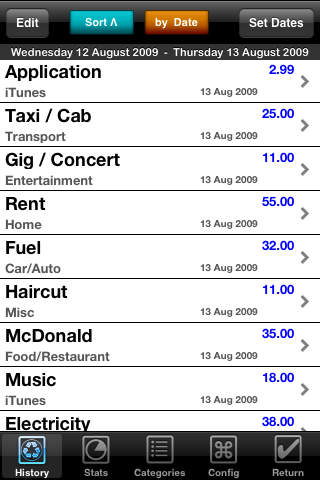 Captura de pantalla del iPhone 3