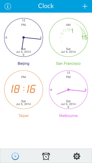 World Clock for iPhone