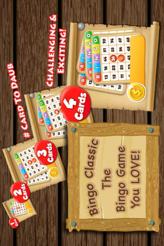 Bingo Classic 2014 - A Free Online Bingo Games with Multiple Bingo Cards! screenshot 2