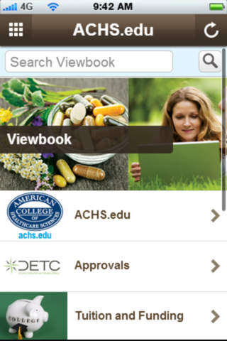 ACHS.edu screenshot 2