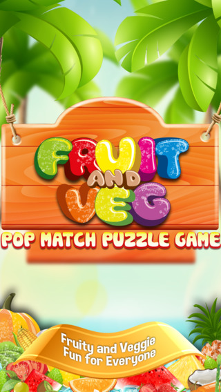 Awesome Tap Fruit and Vegetable Fast Pop Match Puzzle