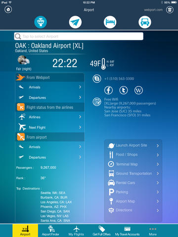 Oakland Airport (OAK) + Radar screenshot 2