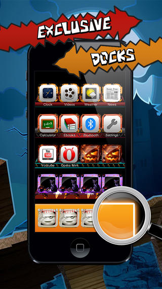 【免費生活App】Halloween Screen Builder for iOS 7 - Frames, Shelves, Docks & Wallpapers-APP點子