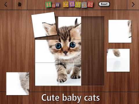 1st GAMES - Cute baby cats puzzle for kids screenshot 3