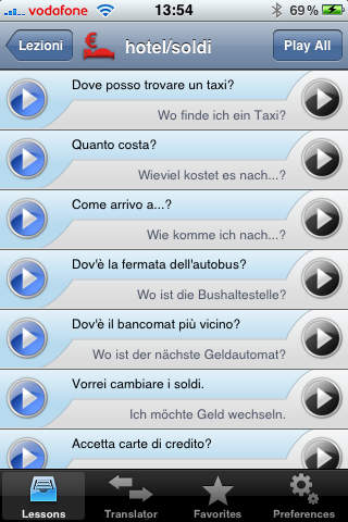 iSayHello Italian - German screenshot 2