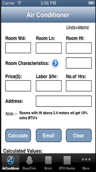 Construction Calculator for iPhone