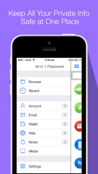 【免費生產應用App】All in 1 Password Manager & Secret Camera - Secure digital Wallet application to Hide Personal Data with Private Browser-APP點子