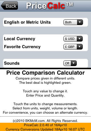 PriceCalc Price Comparison Calculator screenshot 2