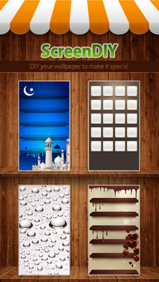 ScreenDIY - HD wallpapers themes for iPhone including app shelves icons and backgrounds