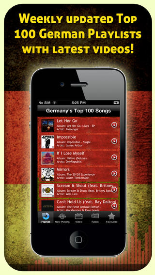 【免費音樂App】Germany’s Top 100 Songs & 100 German Radio Stations (Video Collection)-APP點子