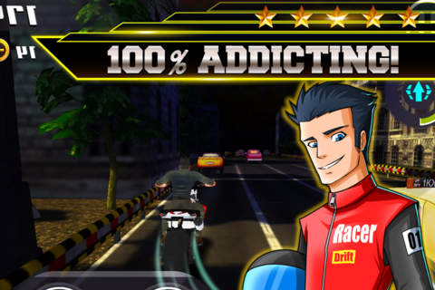 Badass Biker 3D Super Bike gangster getaway Ride : Reckless motorbike Free racing Rally screenshot 4