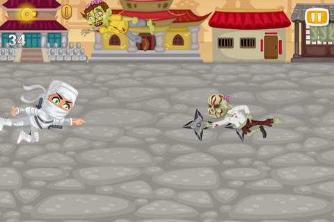 Awesome ninjas against zombies - shooting game screenshot 3