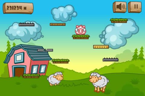Piggy Bounce Lite! screenshot 2