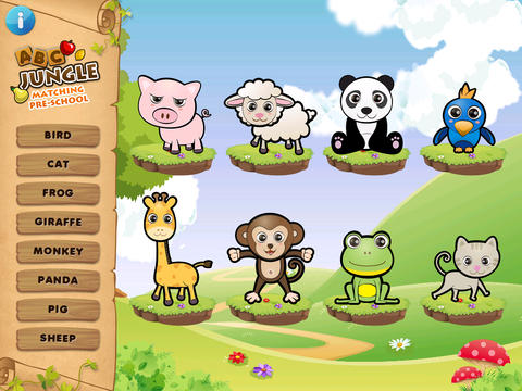 ABCs Jungle Matching Pre-School Learning (No Advertisement) screenshot 3