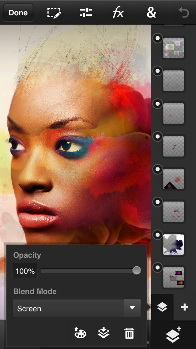 Adobe Photoshop Touch for phone  Screenshot