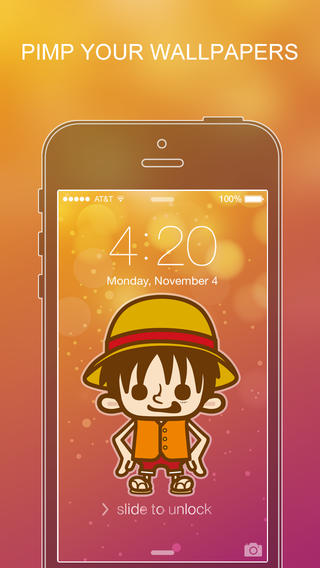 Pimp Your Wallpapers Pro - One Piece Special for iOS 7