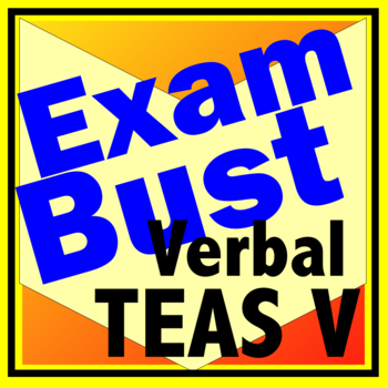 TEAS V Verbal Prep Flashcards Exambusters LOGO-APP點子