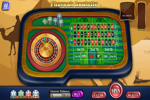 Roulette Casino Pharaoh Fun Wheel - Best Sphinx Las Vegas Style Jackpot Games Free screenshot 2