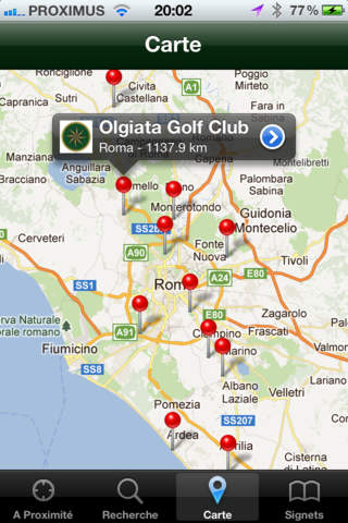 Golf Finder Italy screenshot 3