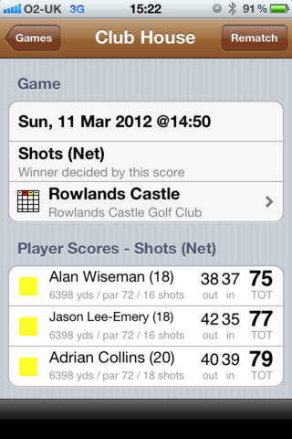 scorePro Golf screenshot 2