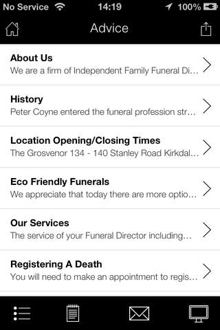 Peter Coyne Ind Funeral Service screenshot 3