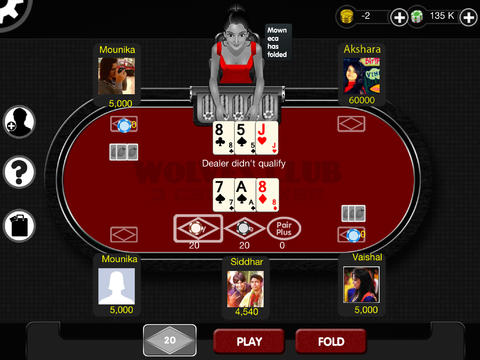 Wolves Club 3-Card poker screenshot 3