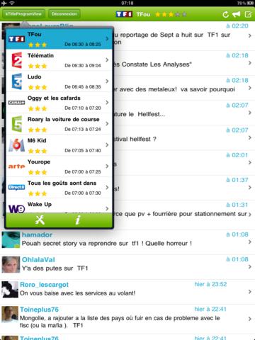 TweetYourTV pour iPad screenshot 2