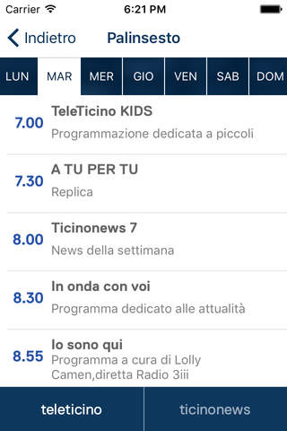 TeleTicino screenshot 3