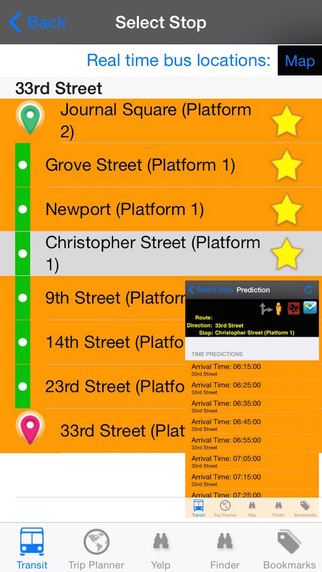 【免費交通運輸App】PATH Transit Instant Route/Stop/Schedule Finder + Street View + Nearest Coffee Shop + Share Bus Map Pro-APP點子