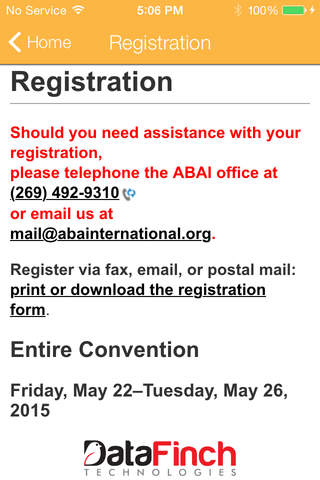 ABAI 41st Annual Convention screenshot 3