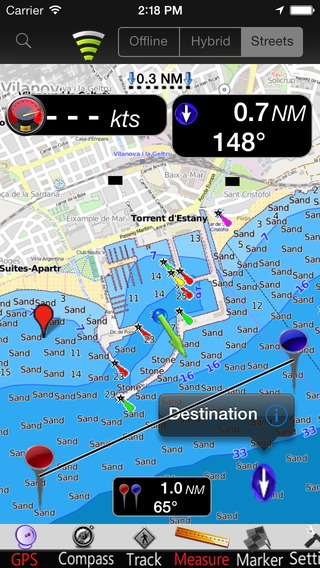Catalonia GPS Nautical charts