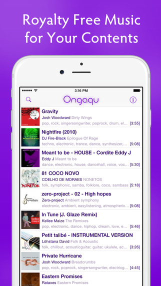 Ongaqu - Find Royalty Free Music