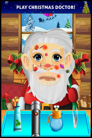 A Christmas Doctor Salon Makeover - my little xmas spa & baby santa make up games for kids screenshot 2