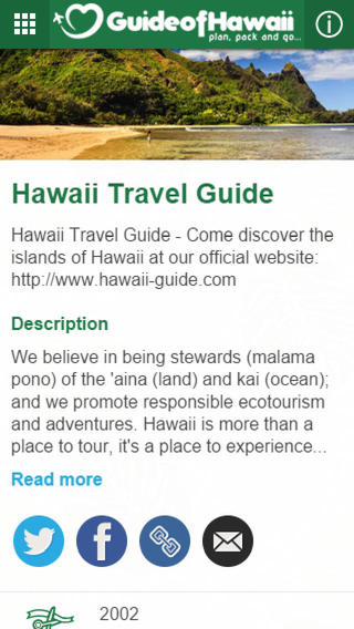 Hawaii Travel Guide app