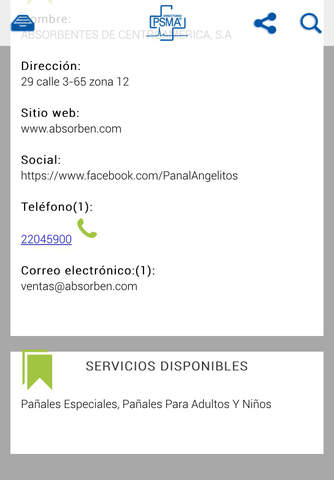 Directorio PSMA screenshot 3