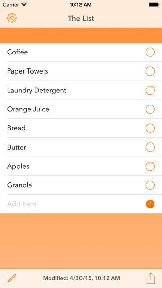 The List: Groceries Simplified