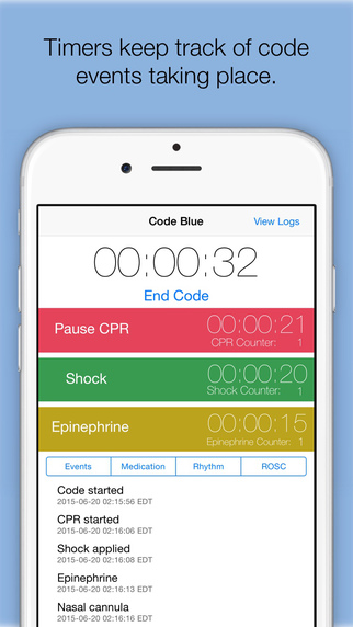 Code Blue: Cardiopulmonary Event Timer