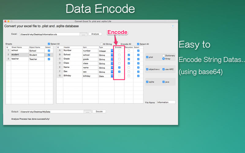 Convert Excel To .plist and .sqlite Lite App Download ...