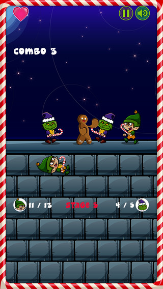 【免費遊戲App】Action Heroes Kung Fu Fight Adventure - Christmas Edition-APP點子