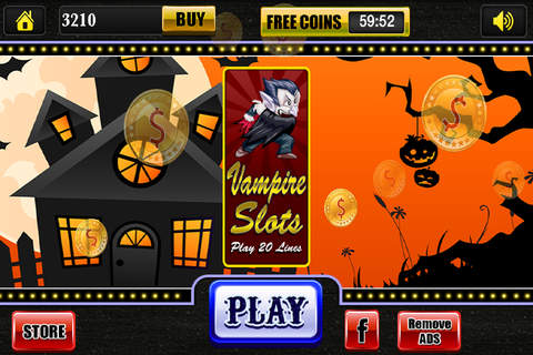 Aaah! Vampires and Zombies Halloween Xtreme Bash Slots - Play Lucky Casino Bingo Free screenshot 3