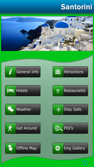 Santorini Offline Map Travel Guide