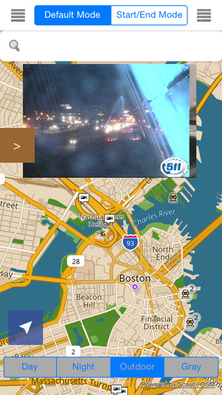 Massachusetts Boston Offline Map with Real Time Traffic Cameras