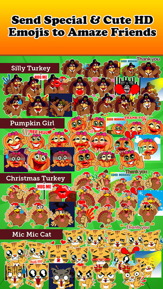 【免費社交App】Emoji Kingdom - Christmas Turkey Emoticons-APP點子