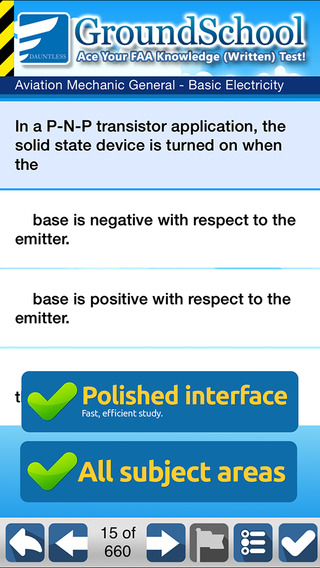 【免費教育App】GroundSchool FAA Knowledge Test Prep - Aviation Mechanic General-APP點子