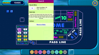 Craps - Casino Dice Game PRO, throw the dice , bets and big win coin buck