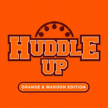 Huddle Up – Orange & Maroon Edition LOGO-APP點子