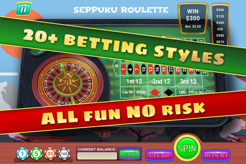 "Seppuku Roulette - FREE - Wild Luck Japanese Wheel Spin Casino Experience screenshot 4