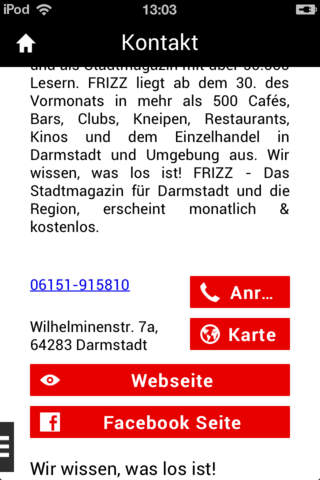 FRIZZ+: Die App für Darmstadt. screenshot 2